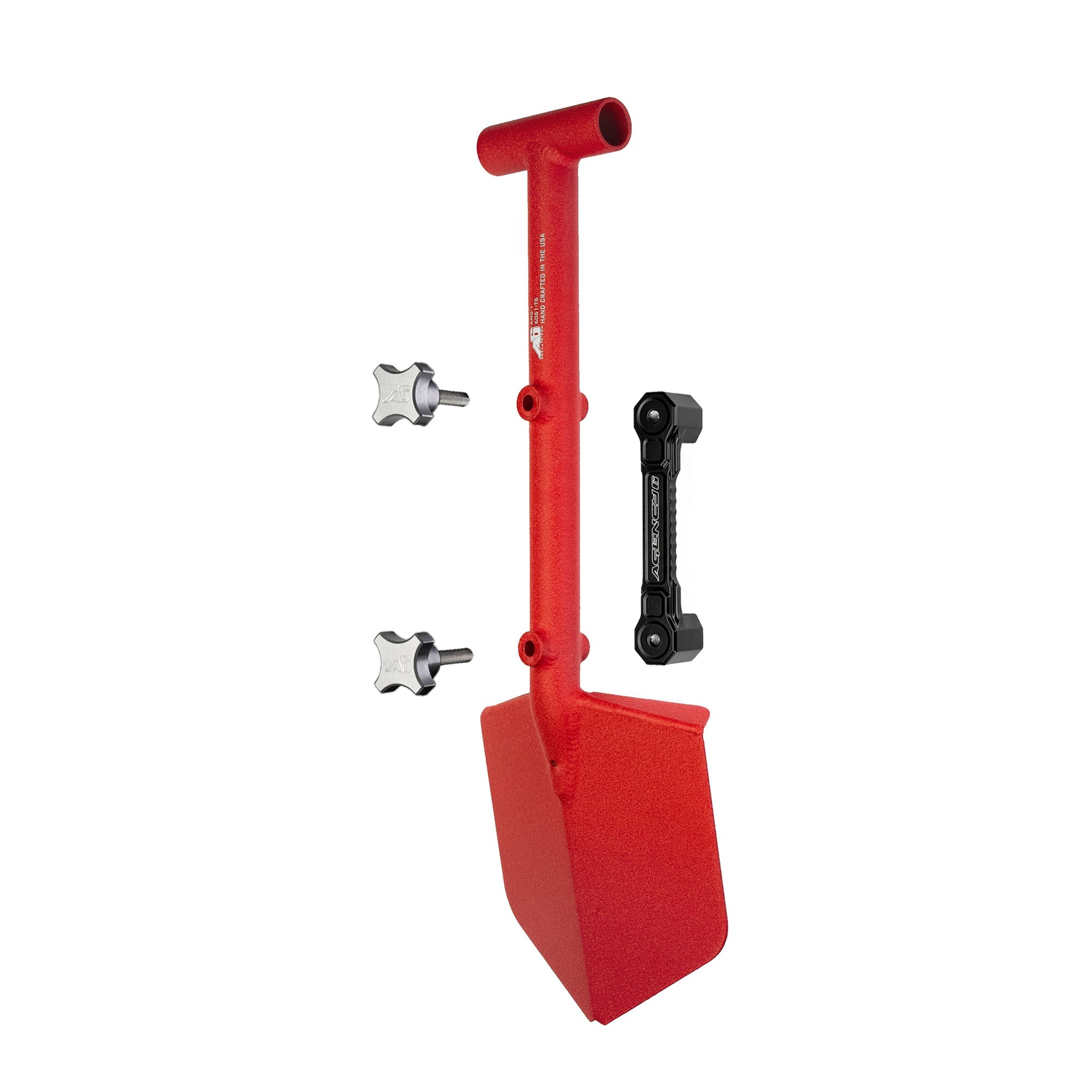 Agency 6 - Shovel / Mount Combo - Red Mini Shovel / Black SSM with Knobs