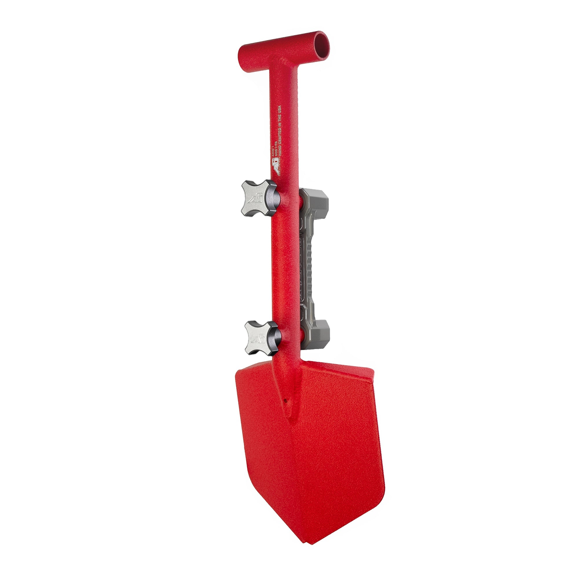 Agency 6 - Shovel / Mount Combo - Red Mini Shovel / Grey SSM with Knobs