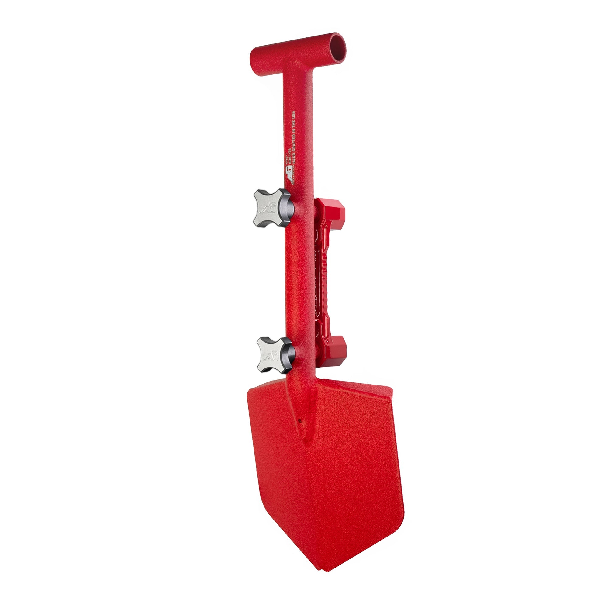 Agency 6 - Shovel / Mount Combo - Red Mini Shovel / Red SSM with Knobs