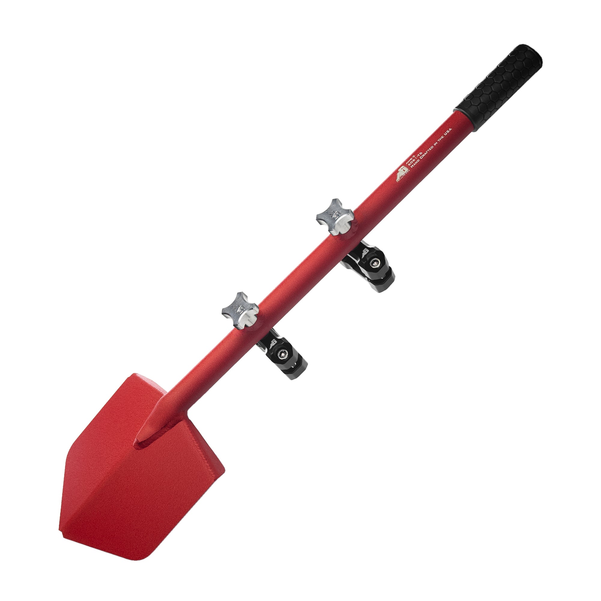 Agency 6 - Shovel / Mount Combo - Red Long Shovel / Black UMD with Knobs