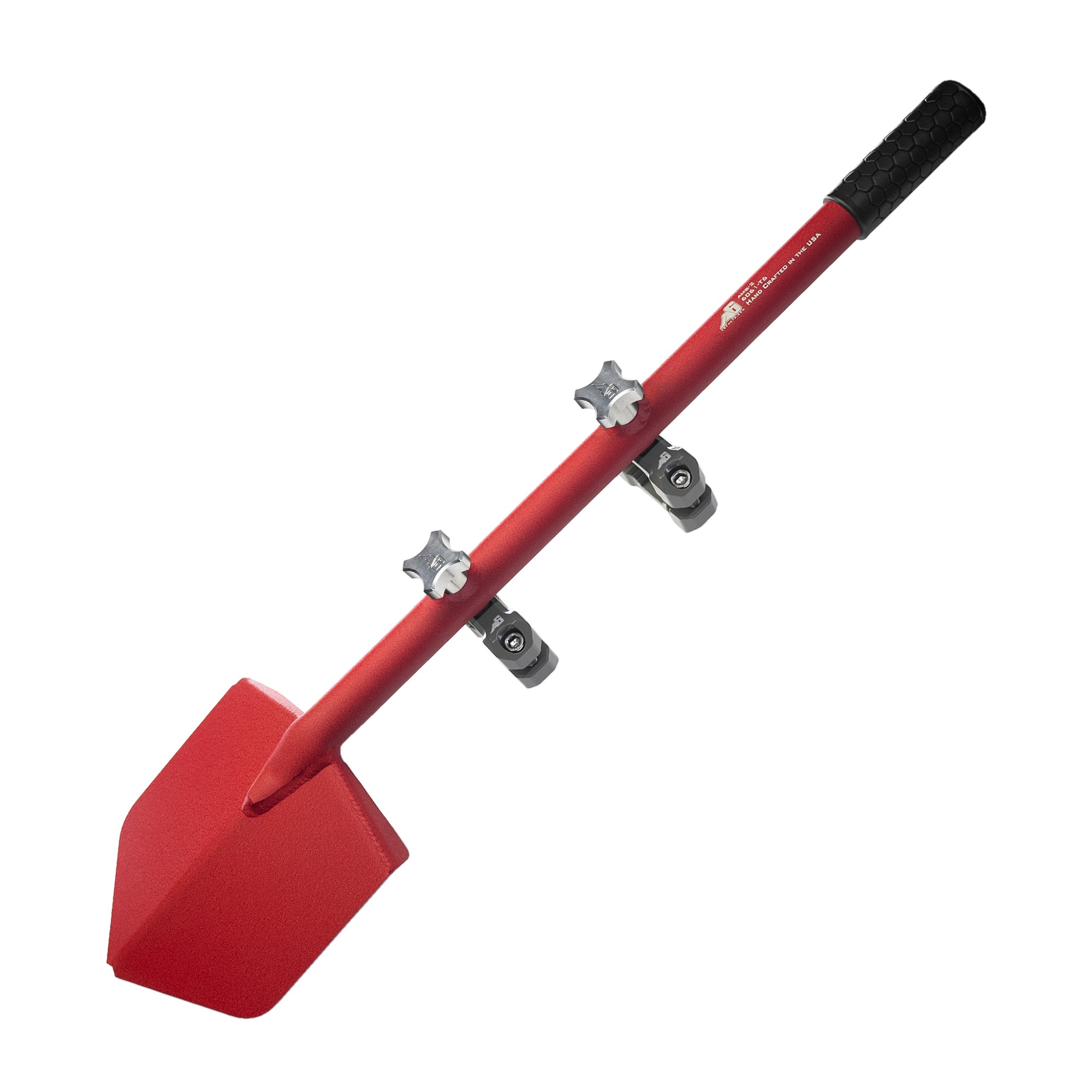 Agency 6 - Shovel / Mount Combo - Red Long Shovel / Grey UMD with Knobs