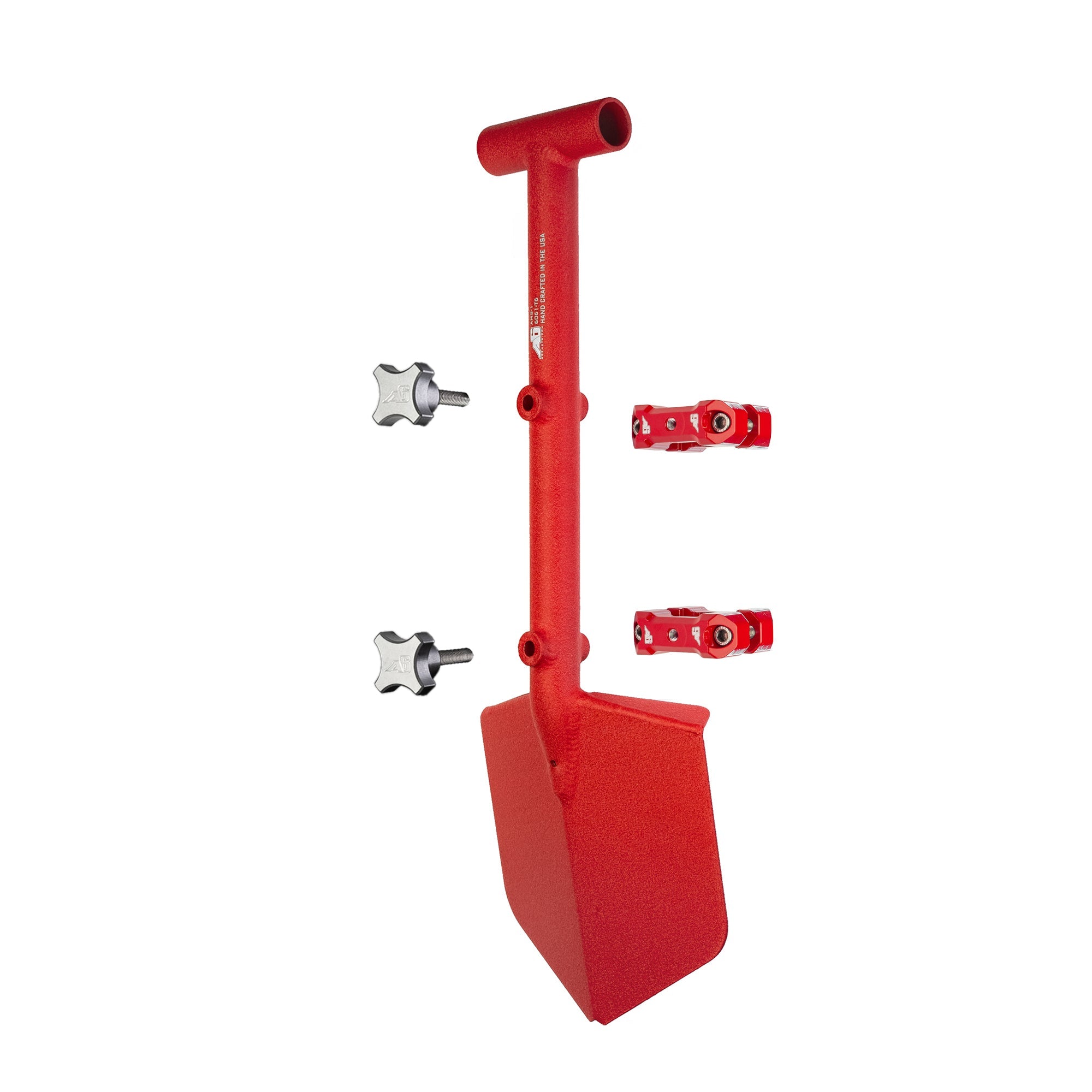 Agency 6 - Shovel / Mount Combo - Red Mini Shovel / Red UMD with Knobs