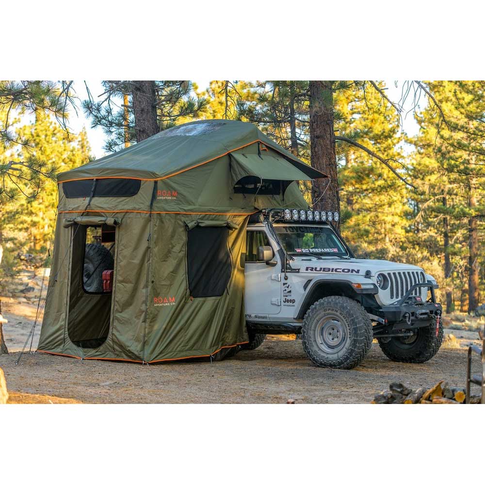 Roam Adventure Co. - The Vagabond XL Rooftop Tent and Rhino Rack Awning Bundle