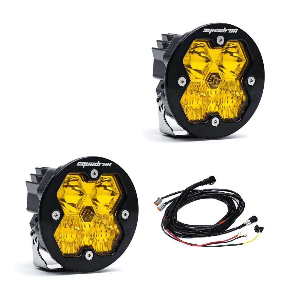 Baja Designs - Squadron-R 2.0 Sport Black LED Auxiliary Light Pod Pair - Universal