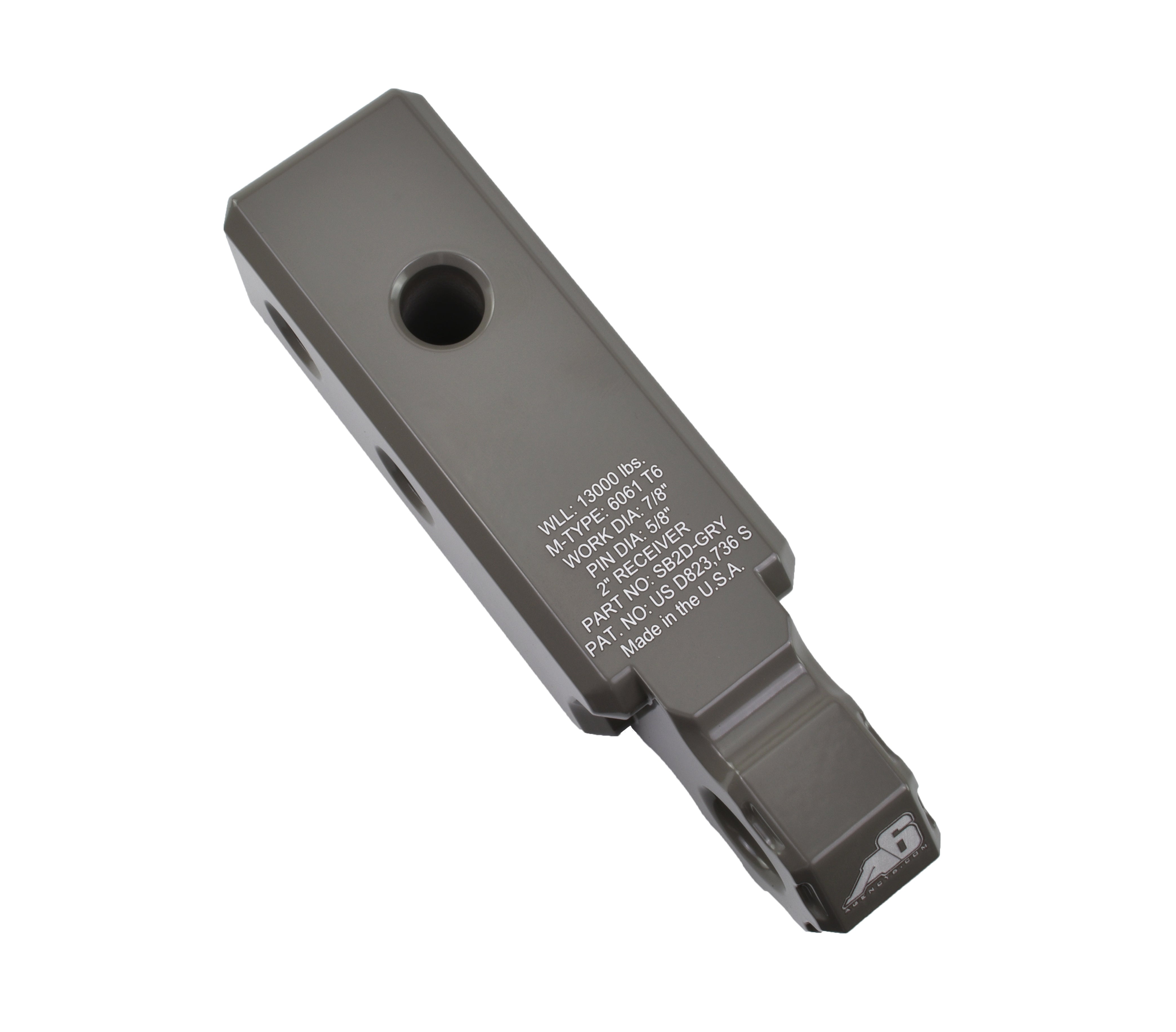 Agency 6 - Shackle Block 2" Assembly - Grey