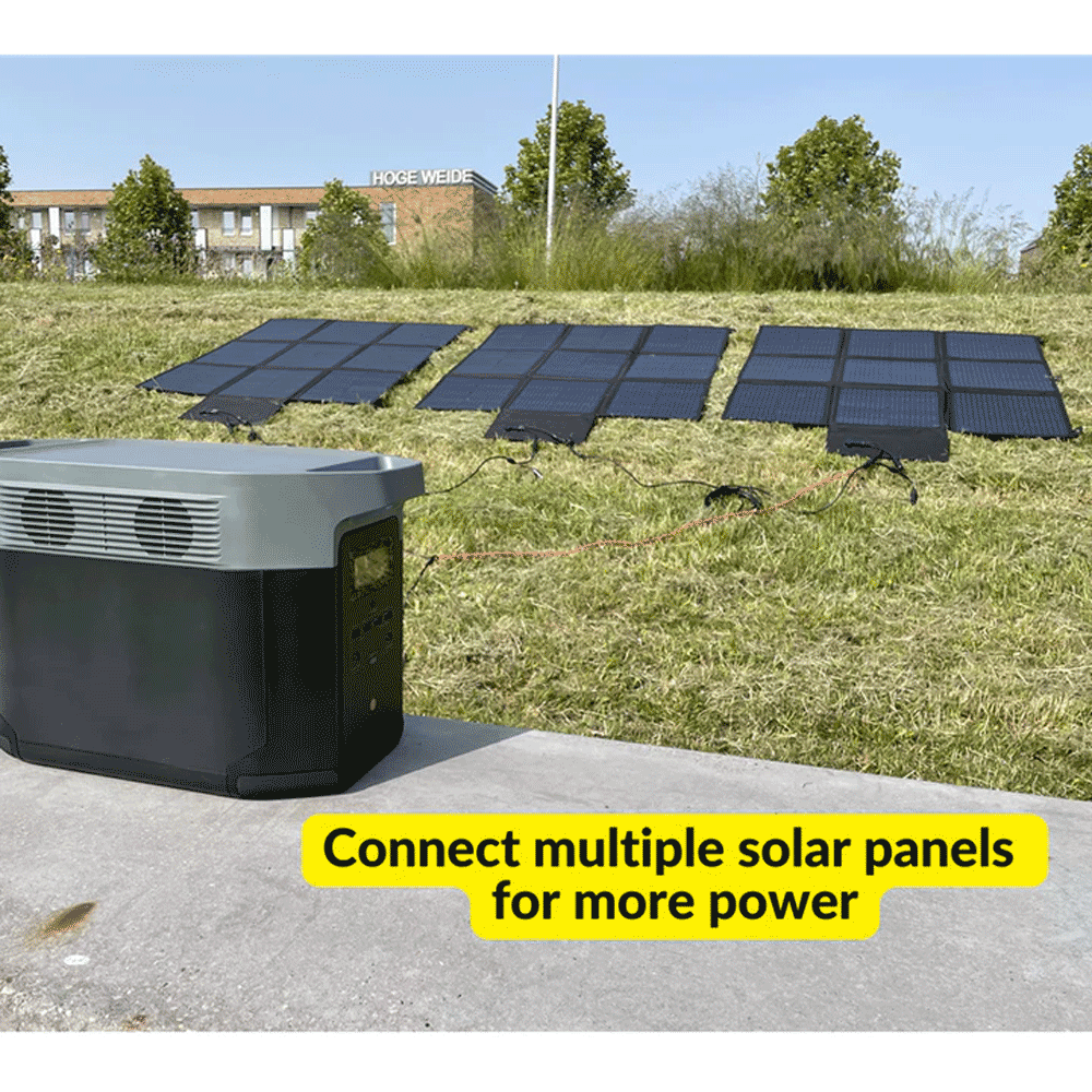 Lensun Solar - 200W 12V Solar Blanket for 12V Battery or Power Station