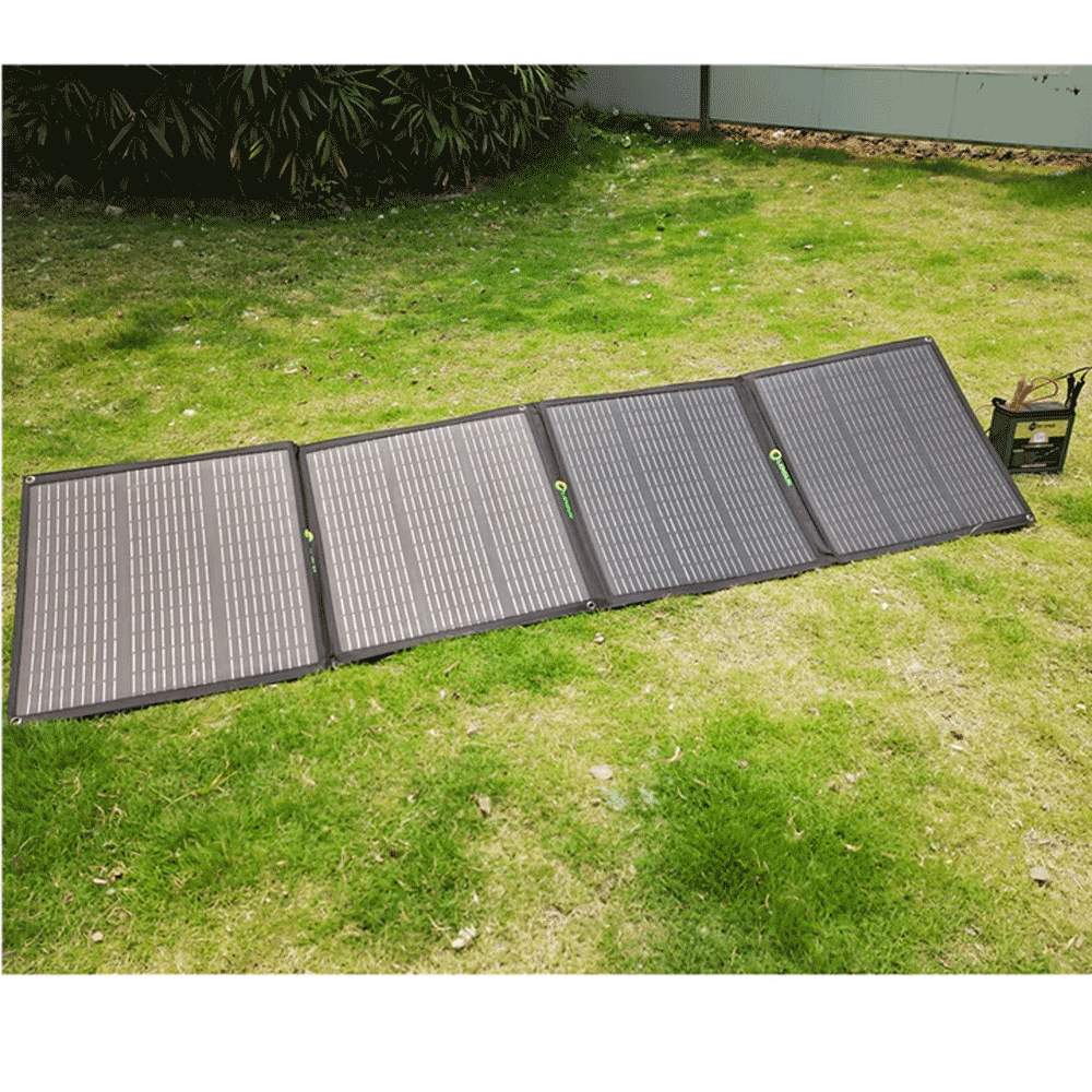Lensun Solar - 200W 12V Foldable Solar Panel Kit with Waterproof MPPT Solar Controller