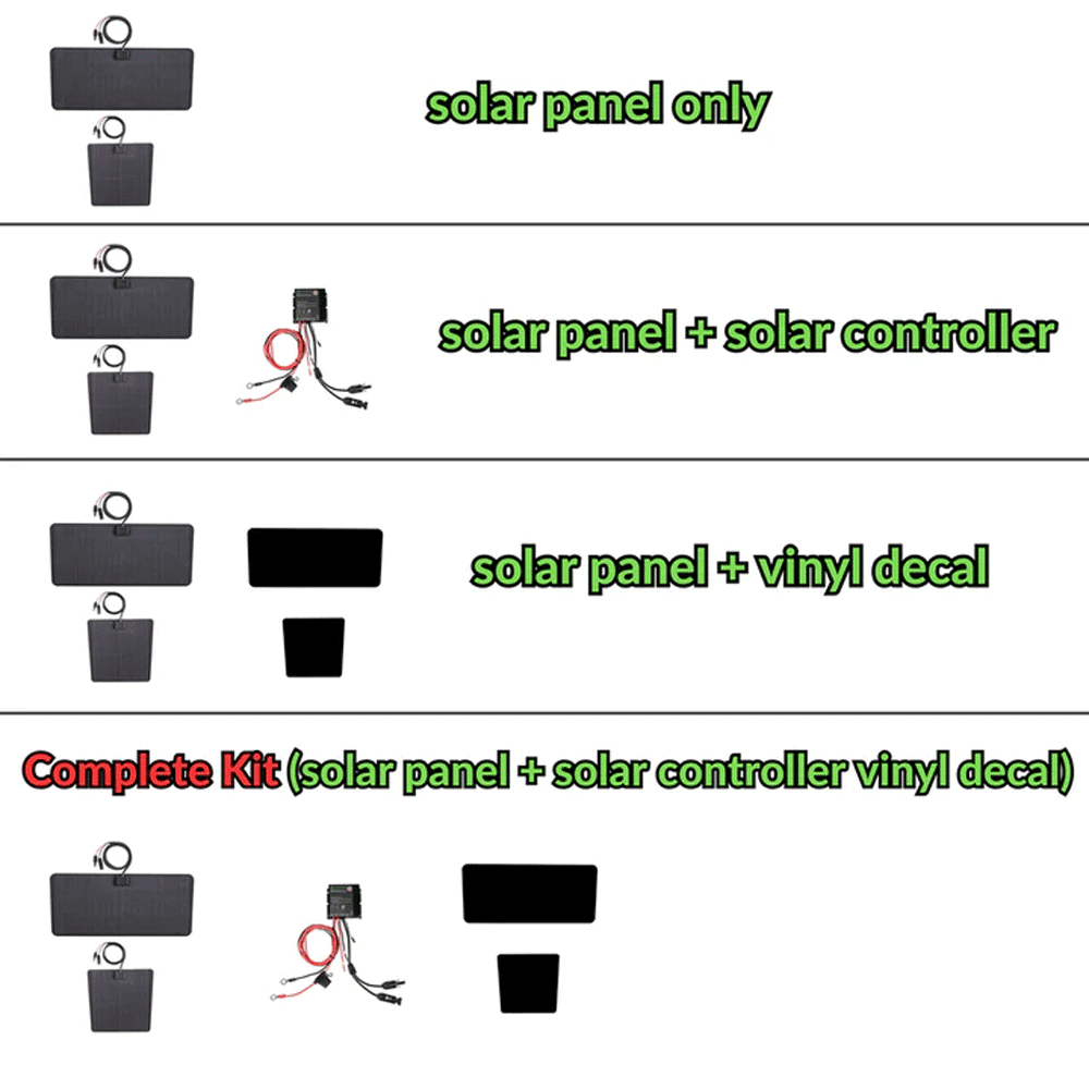 Lensun Solar - 50W Hood Solar Panel - TRD Pro / Sport - Toyota Tacoma (2016-2023)