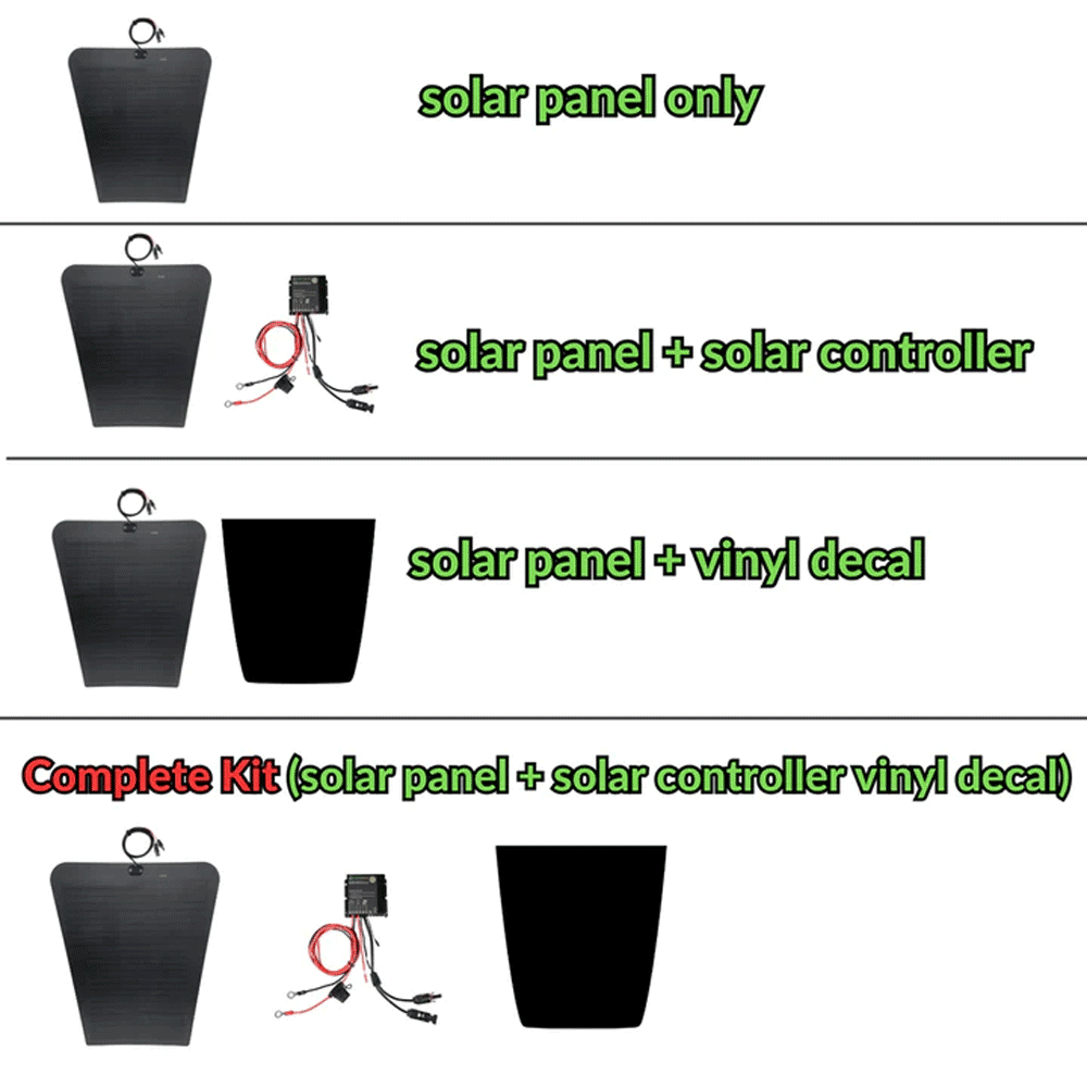 Lensun Solar - 90W Hood Flexible Solar Panel - Toyota Tacoma (2016-2023)