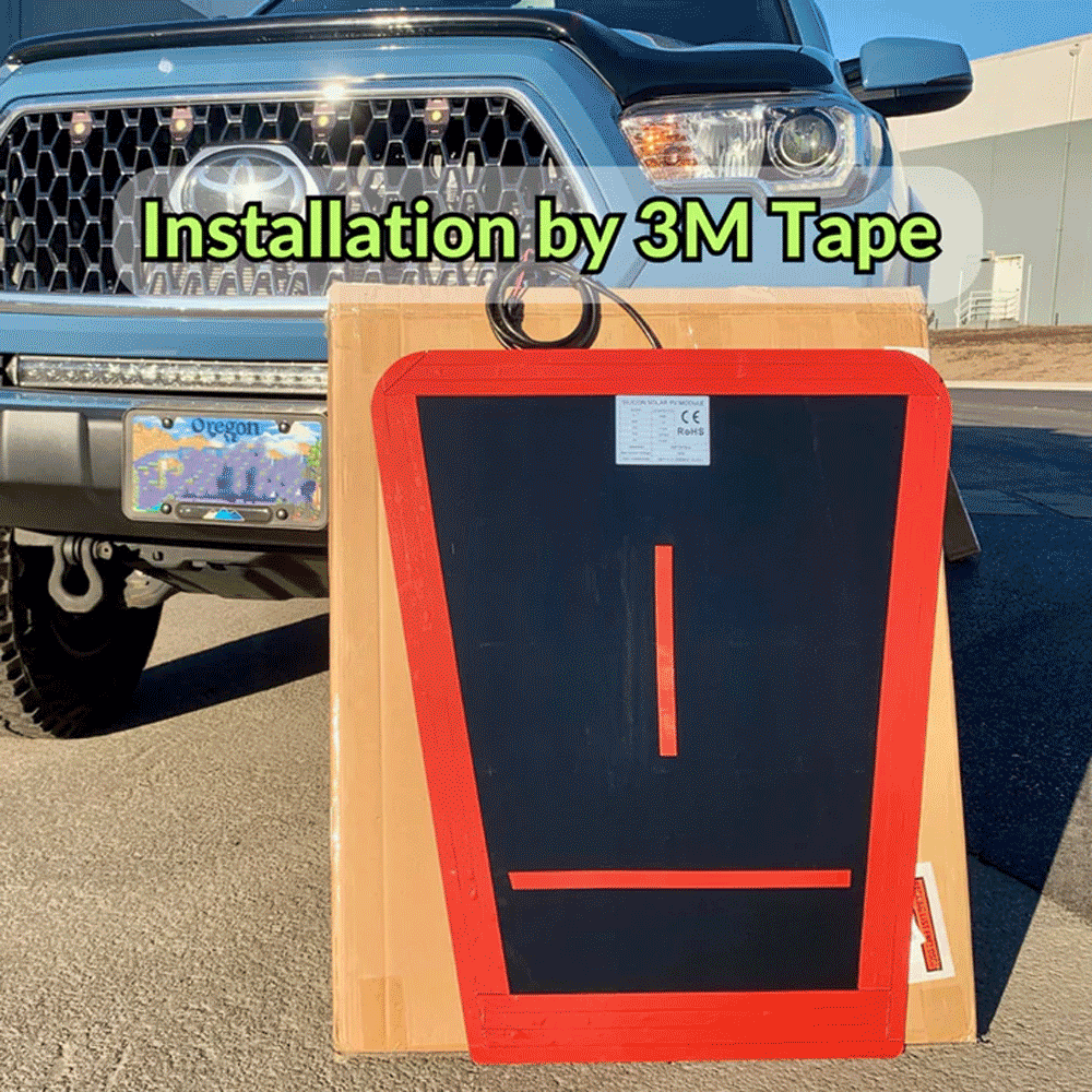 Lensun Solar - 90W Hood Flexible Solar Panel - Toyota Tacoma (2016-2023)