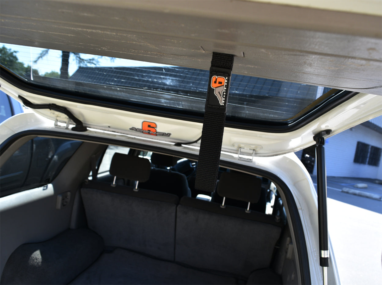 Agency 6 - Rear Lift Gate Hatch Pull Assist Strap (BLACK) - (3rd/4th GEN) Toyota 4Runner