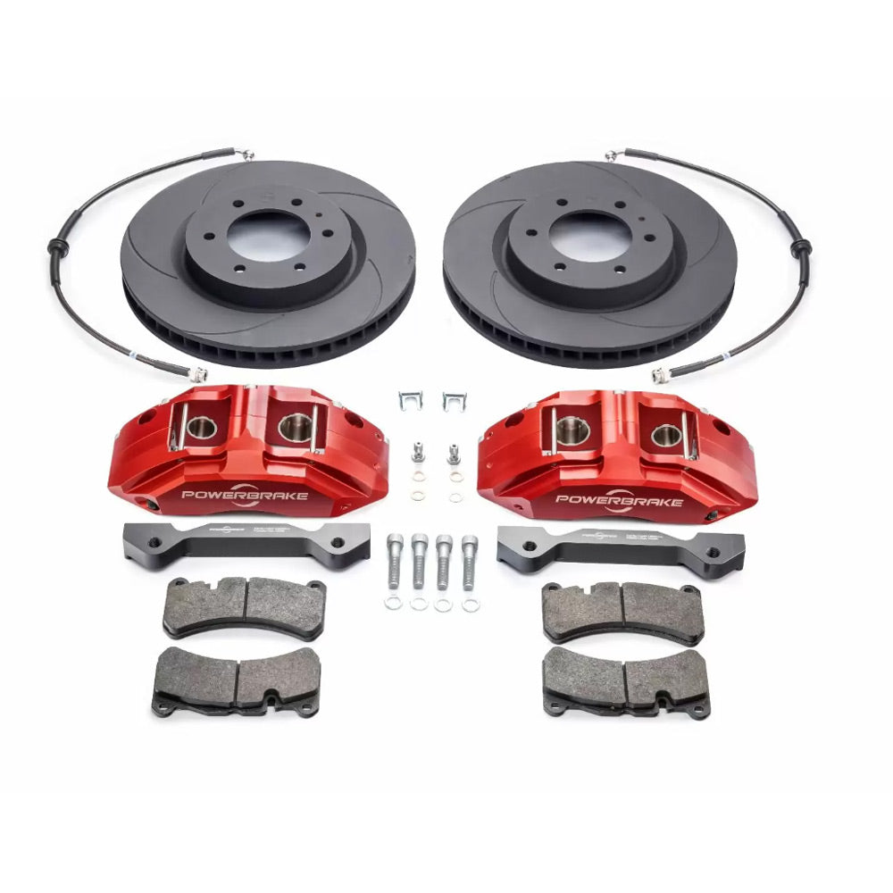 Powerbrake - X-Line Big Brake Kits - Red - Toyota Tacoma (2005-2023), 4Runner (2003-2009), FJ Cruiser (2007-2014), Lexus GX470 (2003-2009)
