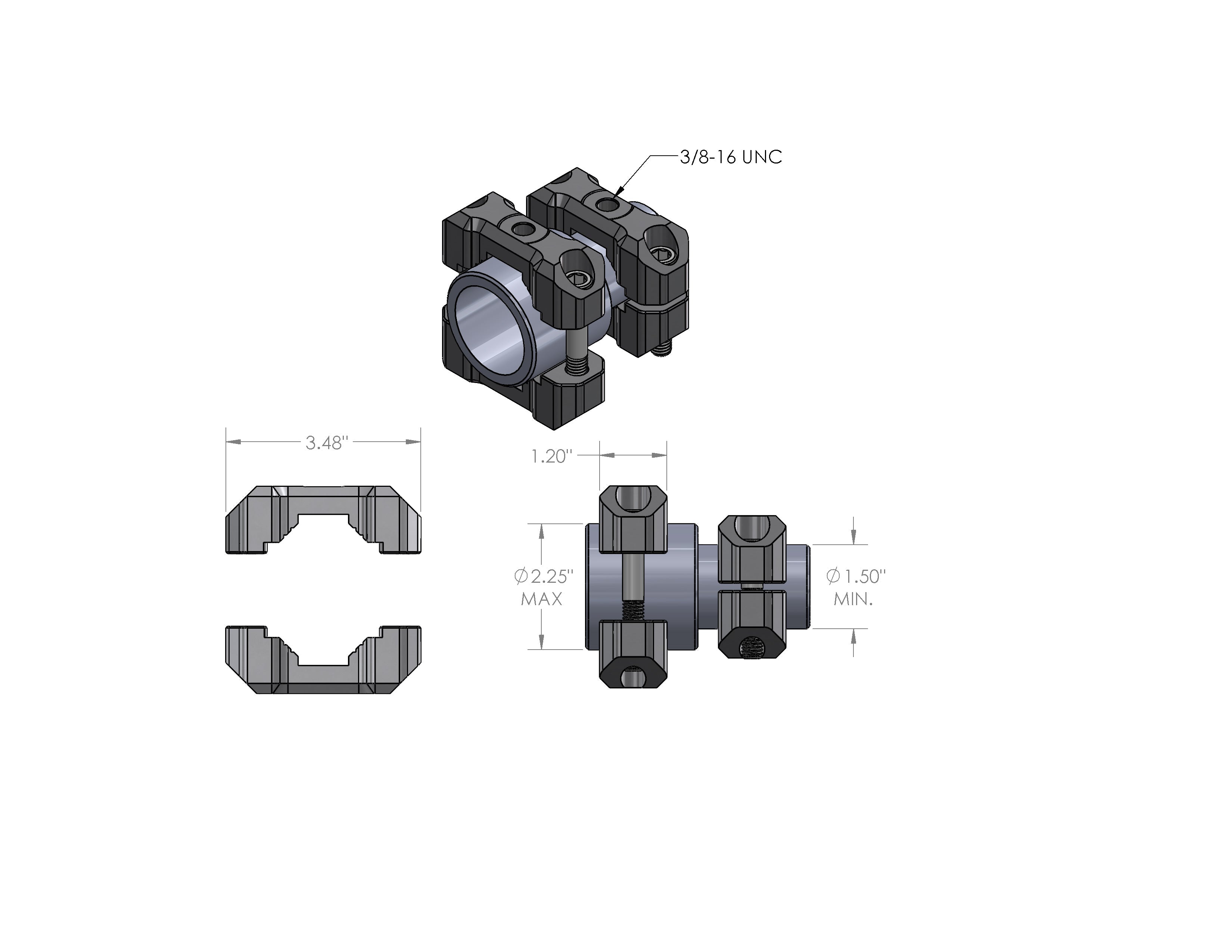 Agency 6 - UMD - Universal Mount Device (Pair)