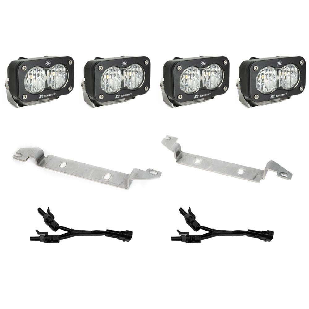 Baja Designs - S2 Sport Dual Fog Pocket Clear Light Kit - Toyota Tacoma (2024+)