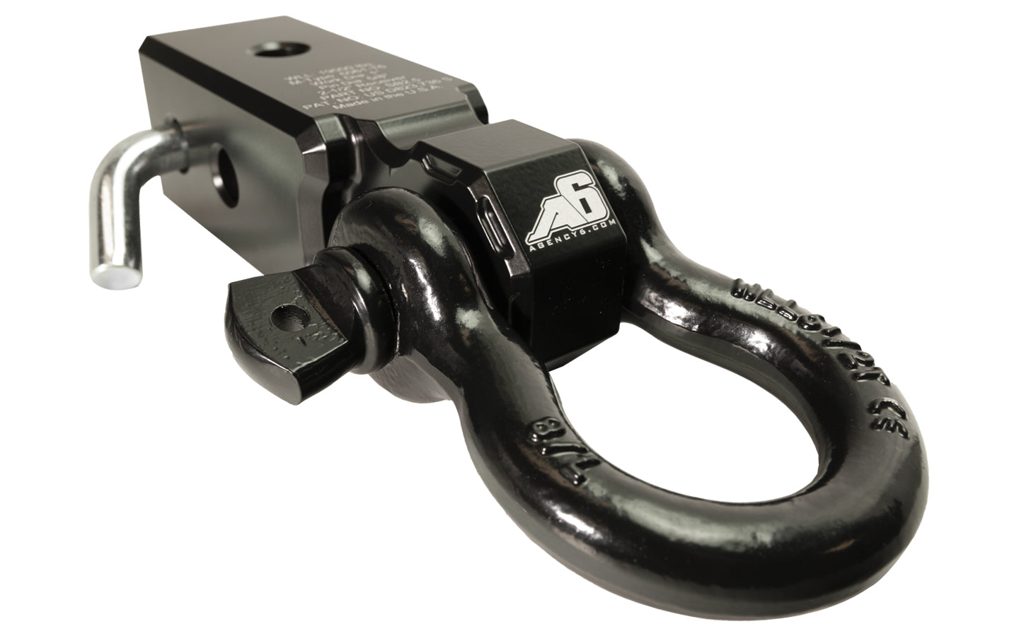 Agency 6 - Shackle Block 2.5" Assembly - Black