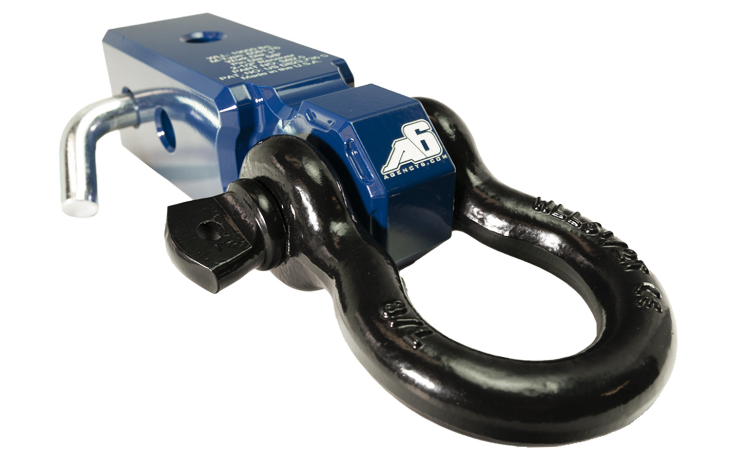 Agency 6 - Shackle Block 2.5" Assembly - Blue