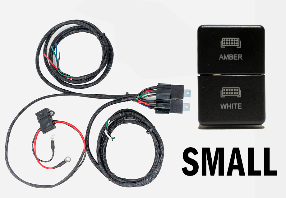 Cali Raised LED - 43" Amber/White Dual Function LED Bar