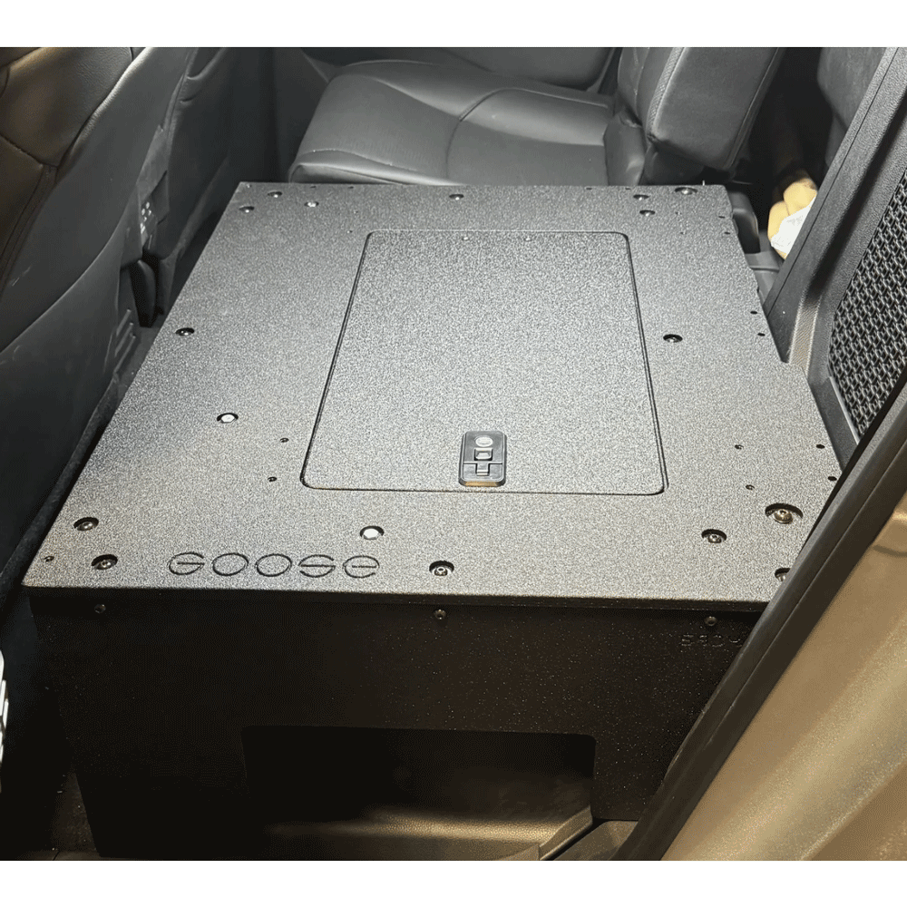Goose Gear - Non-Hybrid - Double Cab - Explore Series - Seat Delete Plate System - Second Row - Toyota Tacoma (2024+)