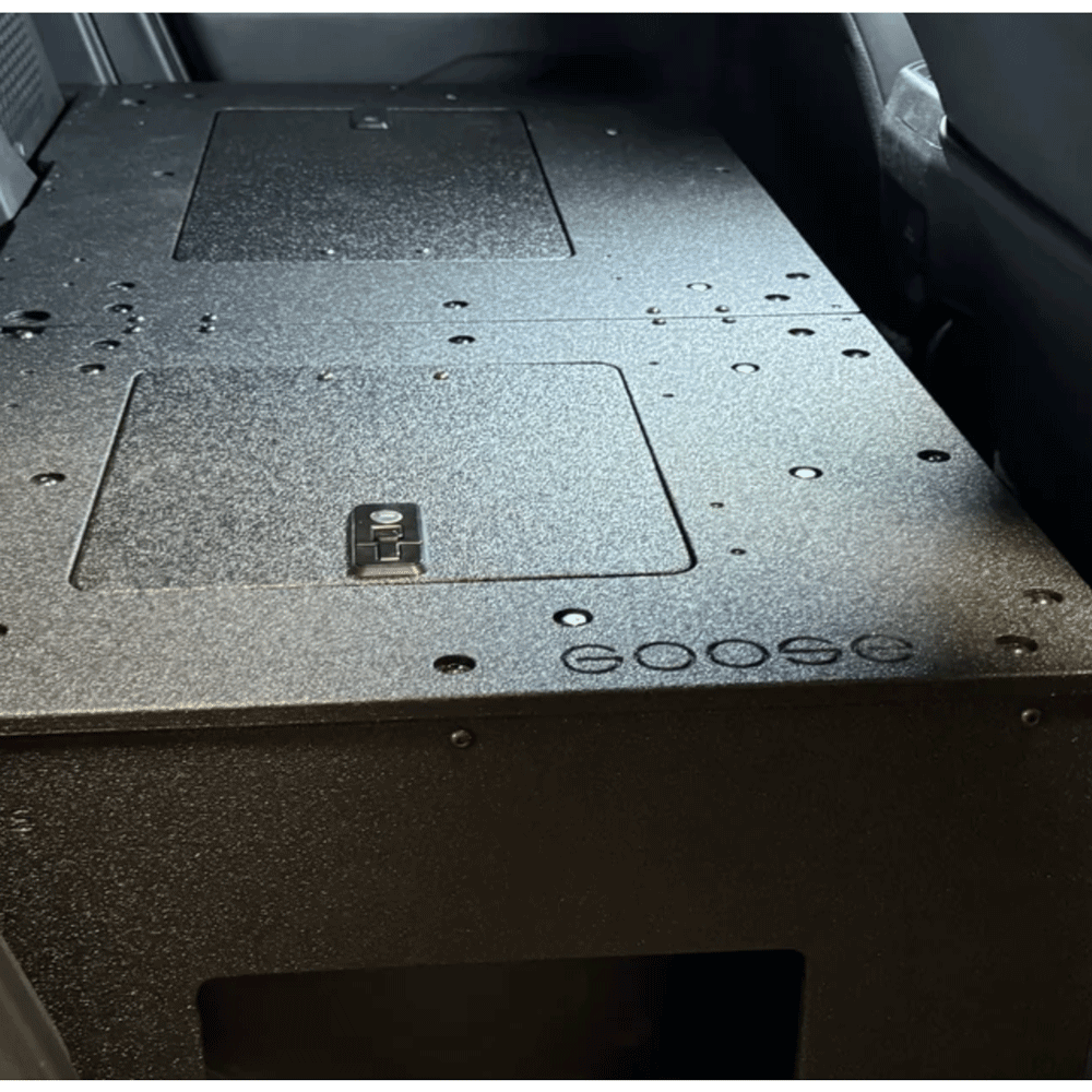 Goose Gear - Non-Hybrid - Double Cab - Explore Series - Seat Delete Plate System - Second Row - Toyota Tacoma (2024+)
