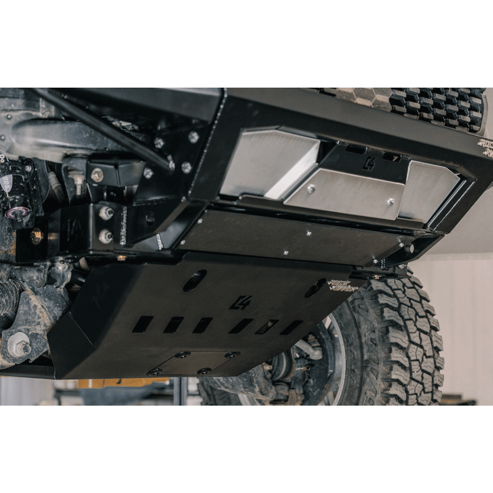 C4 Fabrication - Rock Runner Front Skid Plate with Cross Member Delete - Toyota Tacoma (2016-2023)