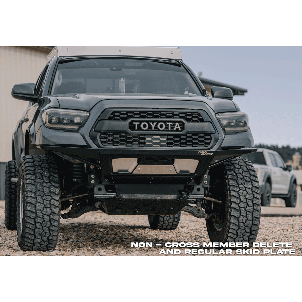 C4 Fabrication - Rock Runner Front Skid Plate with Cross Member Delete - Toyota Tacoma (2016-2023)