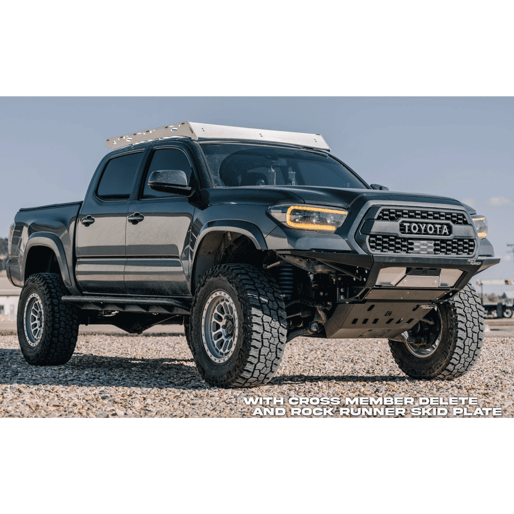 C4 Fabrication - Rock Runner Front Skid Plate with Cross Member Delete - Toyota Tacoma (2016-2023)
