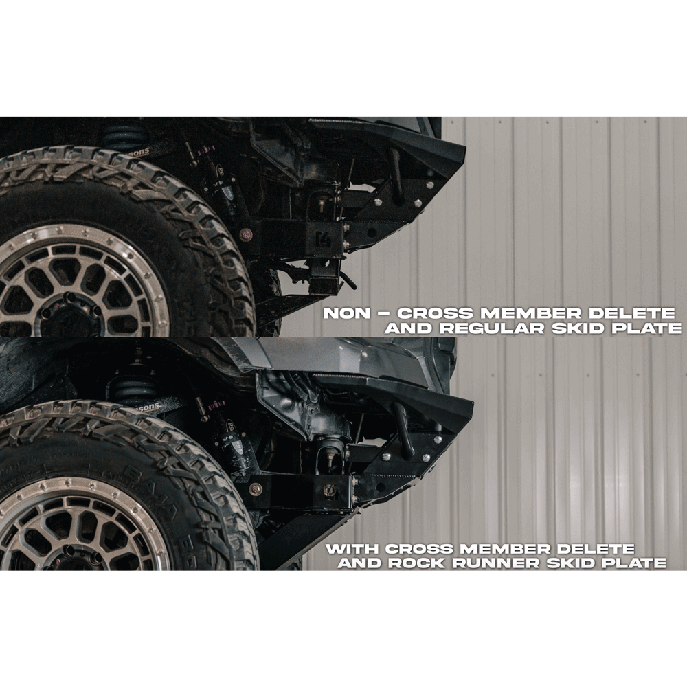C4 Fabrication - Rock Runner Front Skid Plate with Cross Member Delete - Toyota Tacoma (2016-2023)