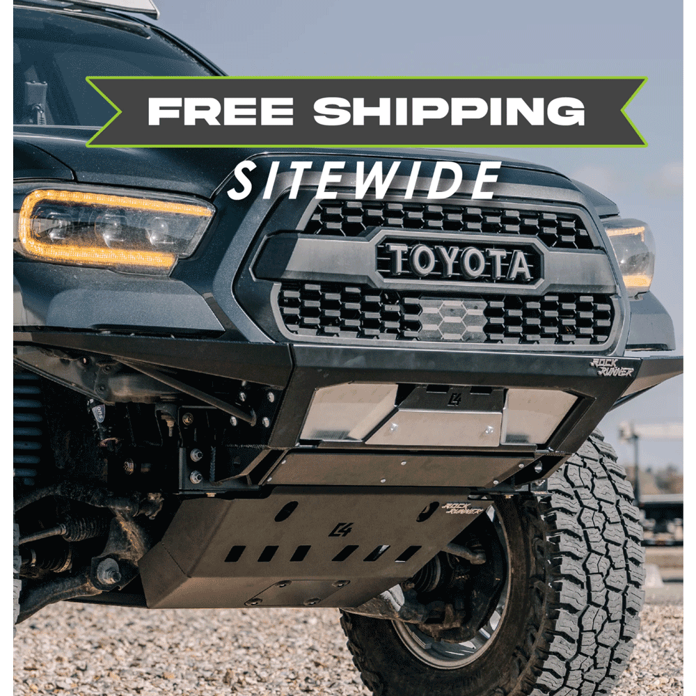 C4 Fabrication - Rock Runner Front Skid Plate with Cross Member Delete - Toyota Tacoma (2016+)