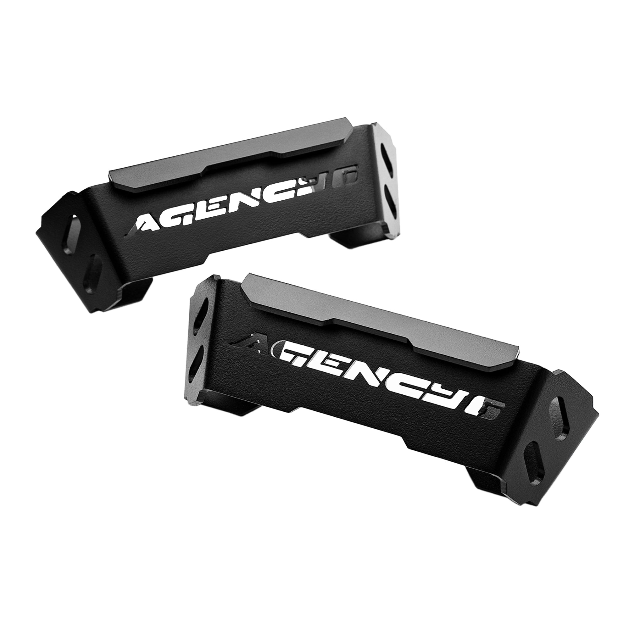Agency 6 - Top Mount Grab Handles - Pair (Black)