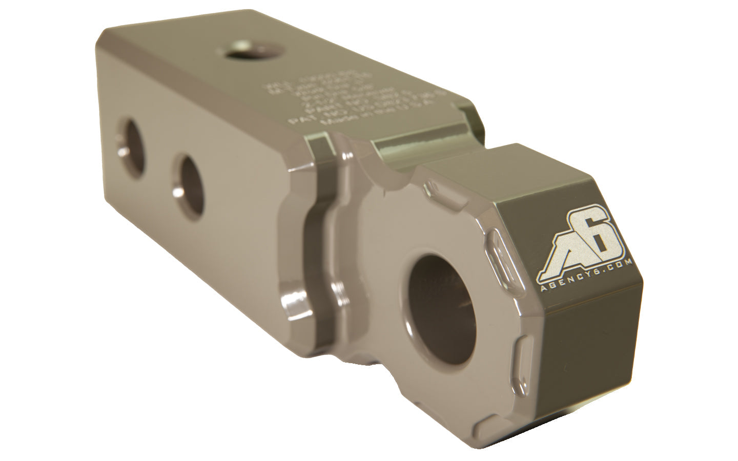 Agency 6 - Shackle Block 2.5" Assembly - Grey