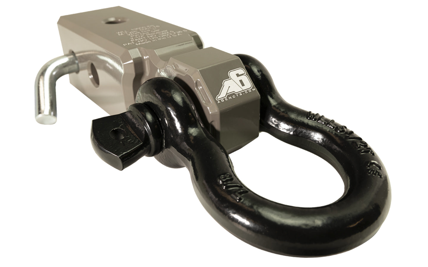 Agency 6 - Shackle Block 2.5" Assembly - Grey