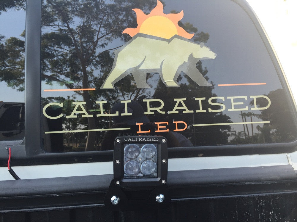 Cali Raised LED - Bed Rail LED Pod Brackets Kit For Toyota Truck