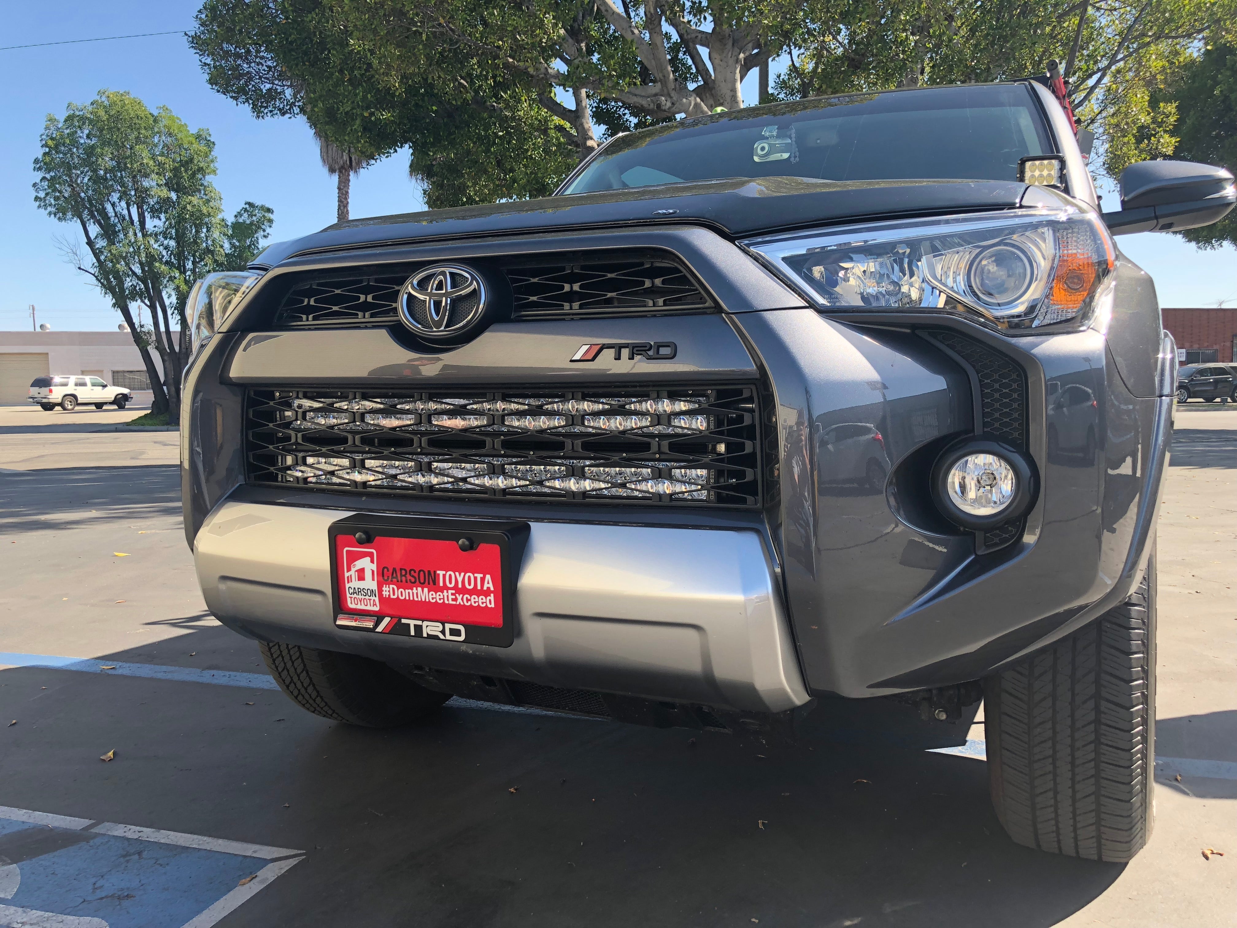 Cali Raised LED - 32" Hidden Grille LED Light Bar Brackets Kit - Toyota 4Runner (2014-2024)