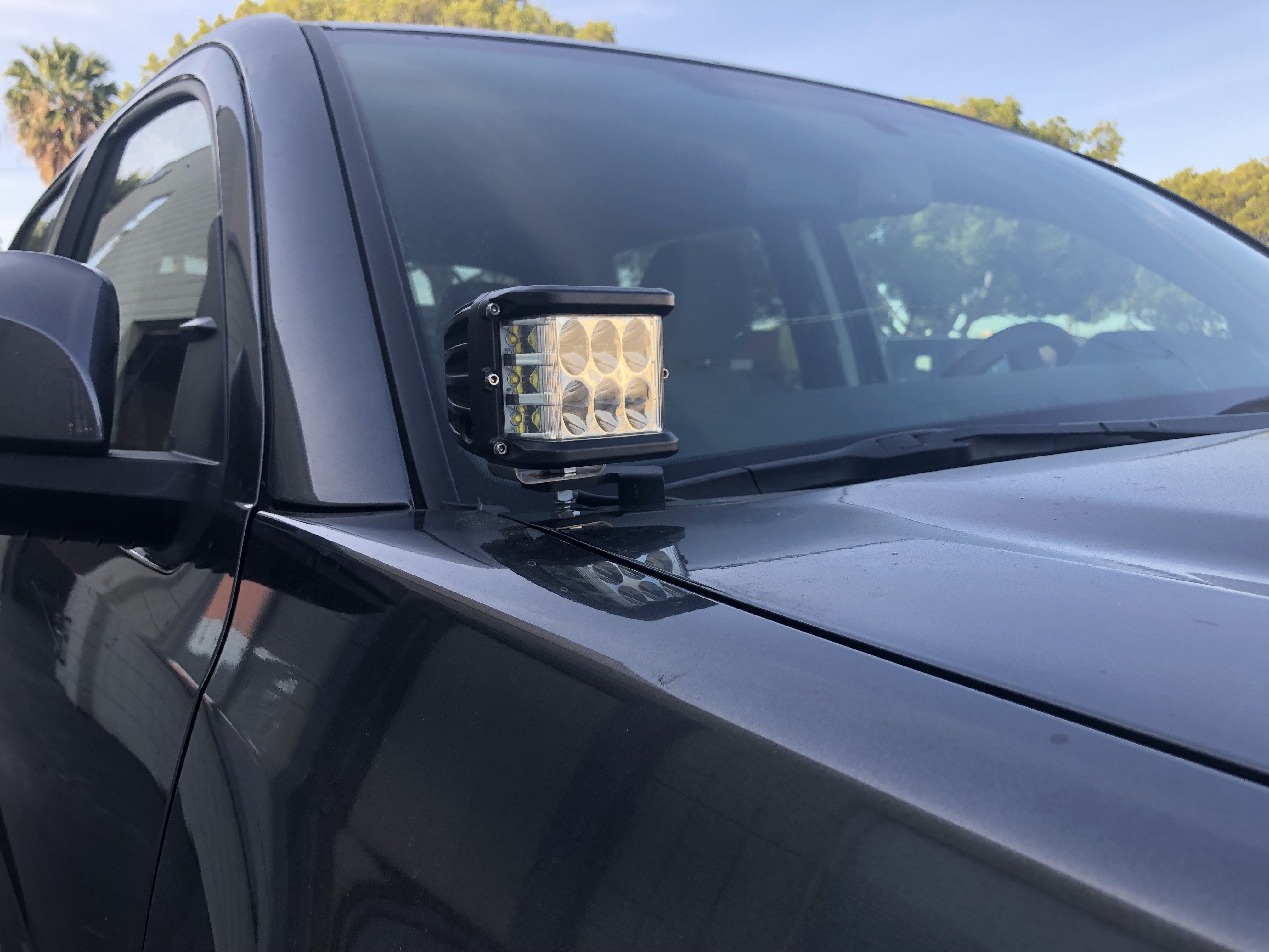 Cali Raised LED - Low Profile Ditch Light Brackets Kit - Toyota Tacoma (2016-2023)
