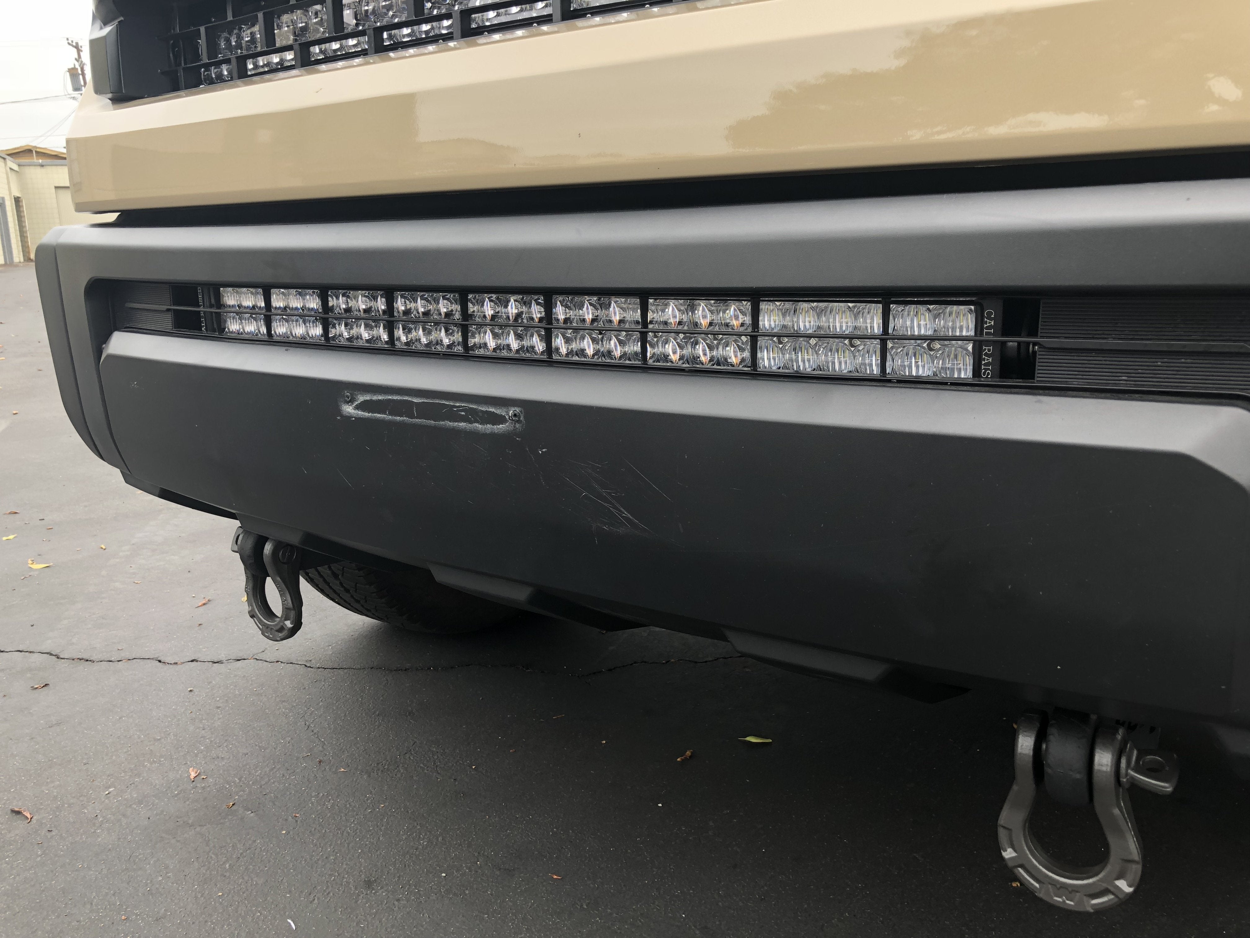 Cali Raised LED - 32" Lower Bumper Hidden LED Light Bar Brackets Kit - Toyota Tundra (2014-2021)