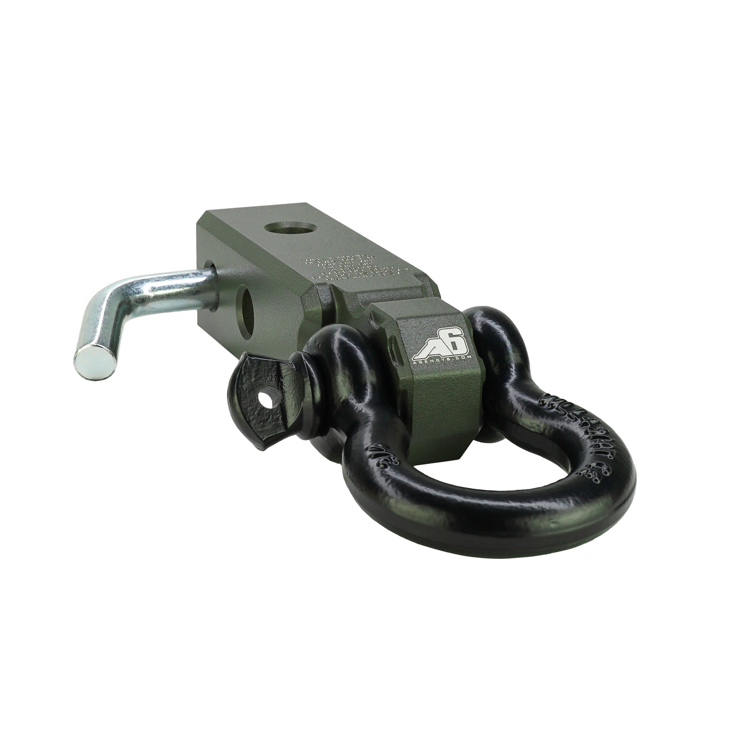 Agency 6 - Shackle Block 2" Assembly - OD Green