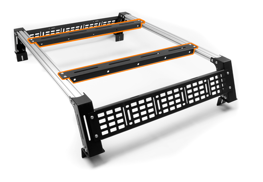 Cali Raised LED - Overland Bed Rack Top MOLLE Panel