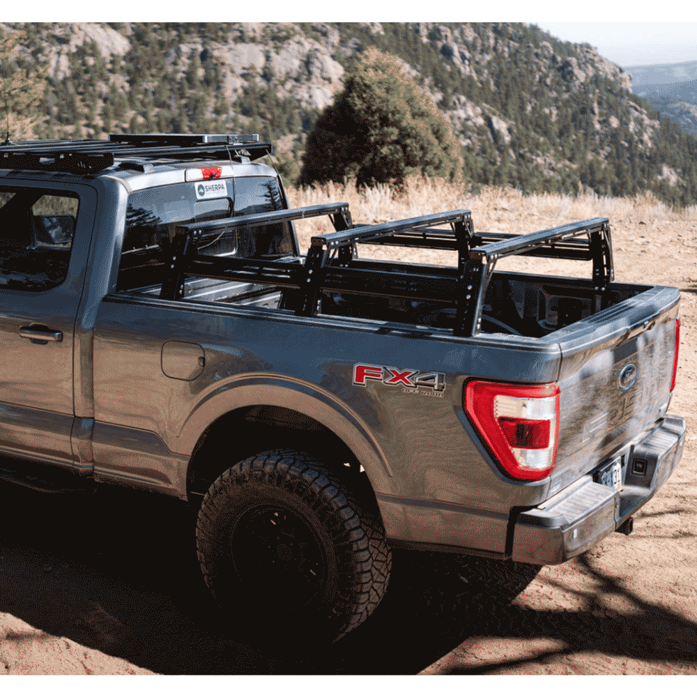 Sherpa - Mid-Height Pak System Bed Rack - Toyota Tacoma (2005-2023), (2024+)