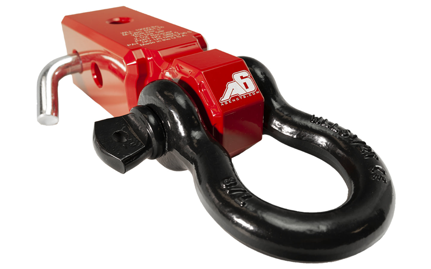 Agency 6 - Shackle Block 2.5" Assembly - Red