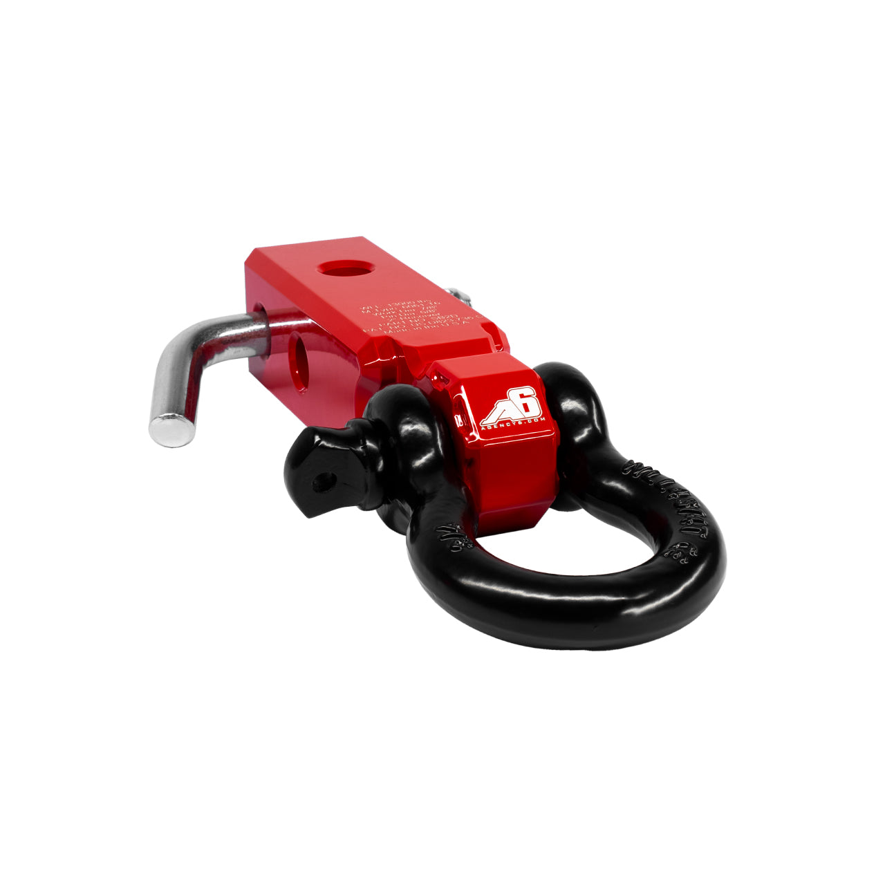 Agency 6 - Shackle Block 2" Assembly - Red