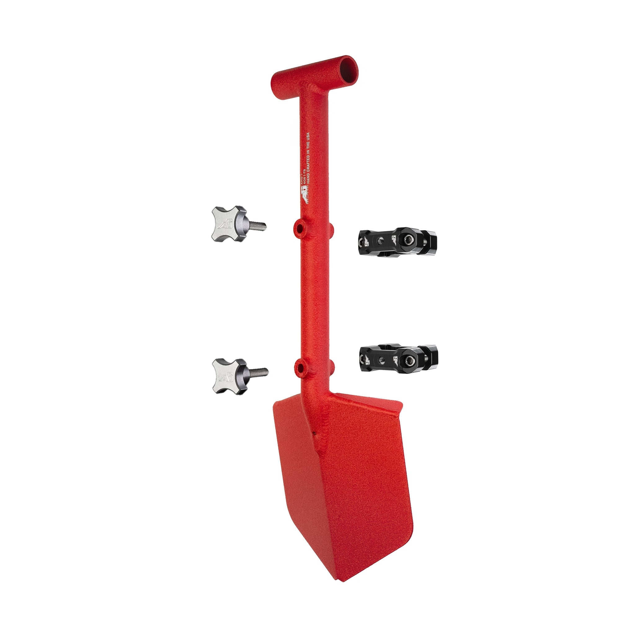 Agency 6 - Shovel / Mount Combo - Red Mini Shovel / Black UMD with Knobs