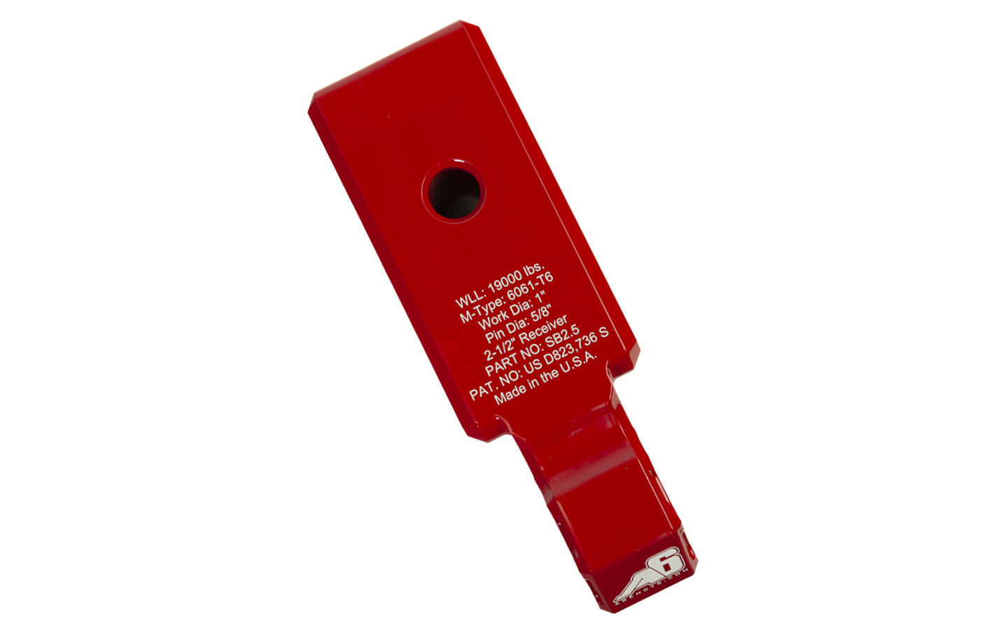 Agency 6 - Shackle Block 2.5" - Red