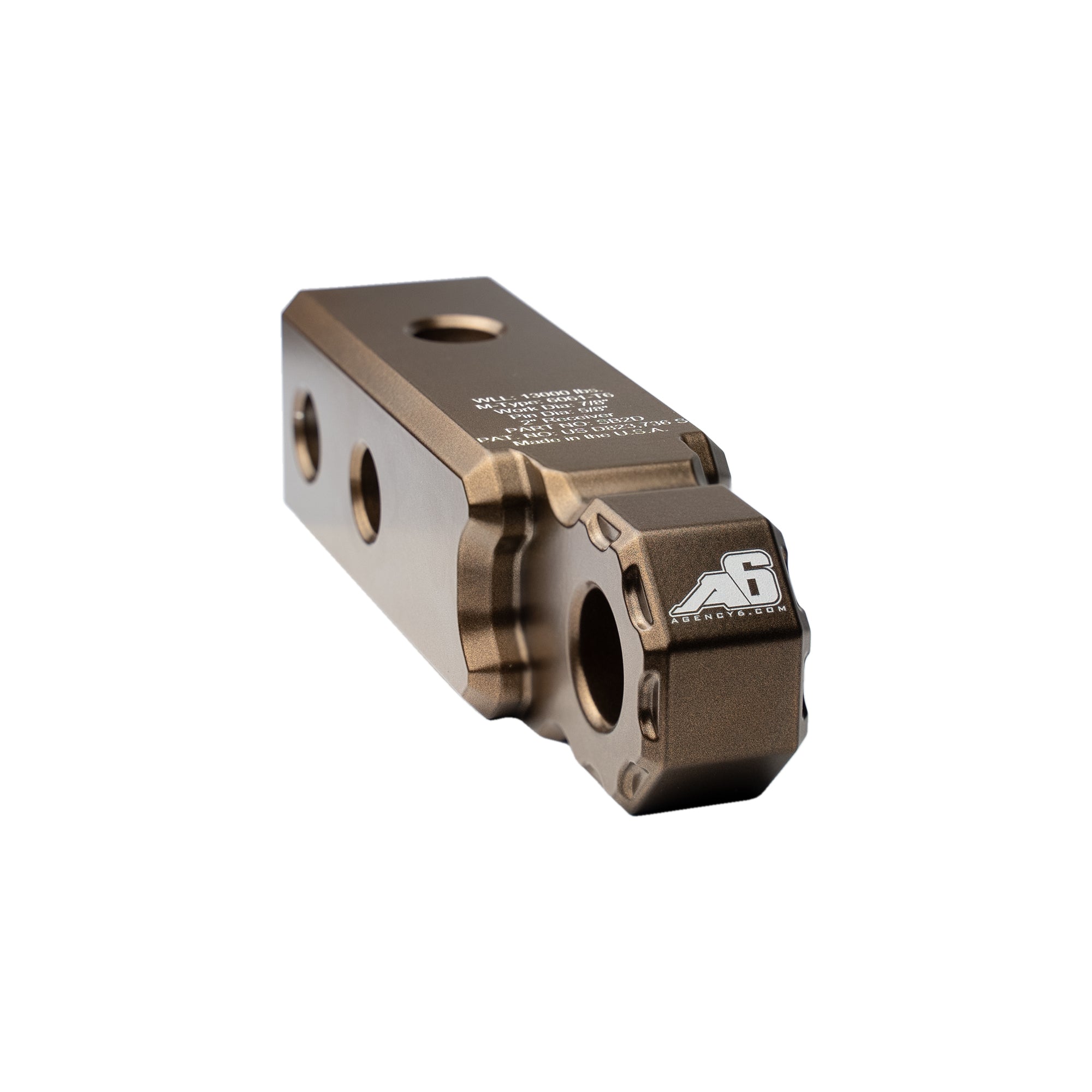 Agency 6 - Shackle Block 2" Assembly - Bronze