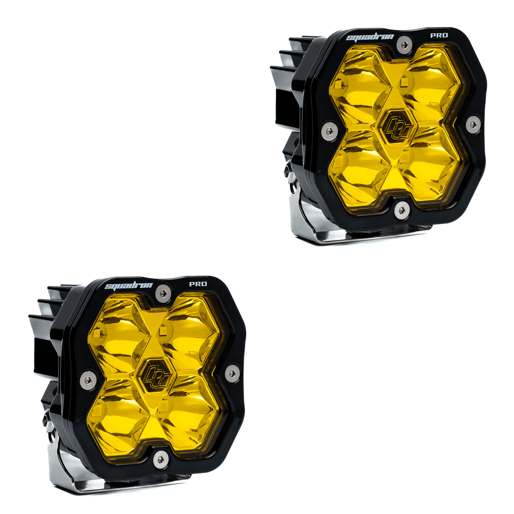 Baja Designs - Squadron 2.0 Pro Black LED Auxiliary Light Pod Pair - Universal