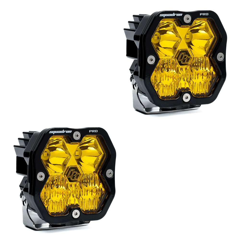 Baja Designs - Squadron 2.0 Pro Black LED Auxiliary Light Pod Pair - Universal
