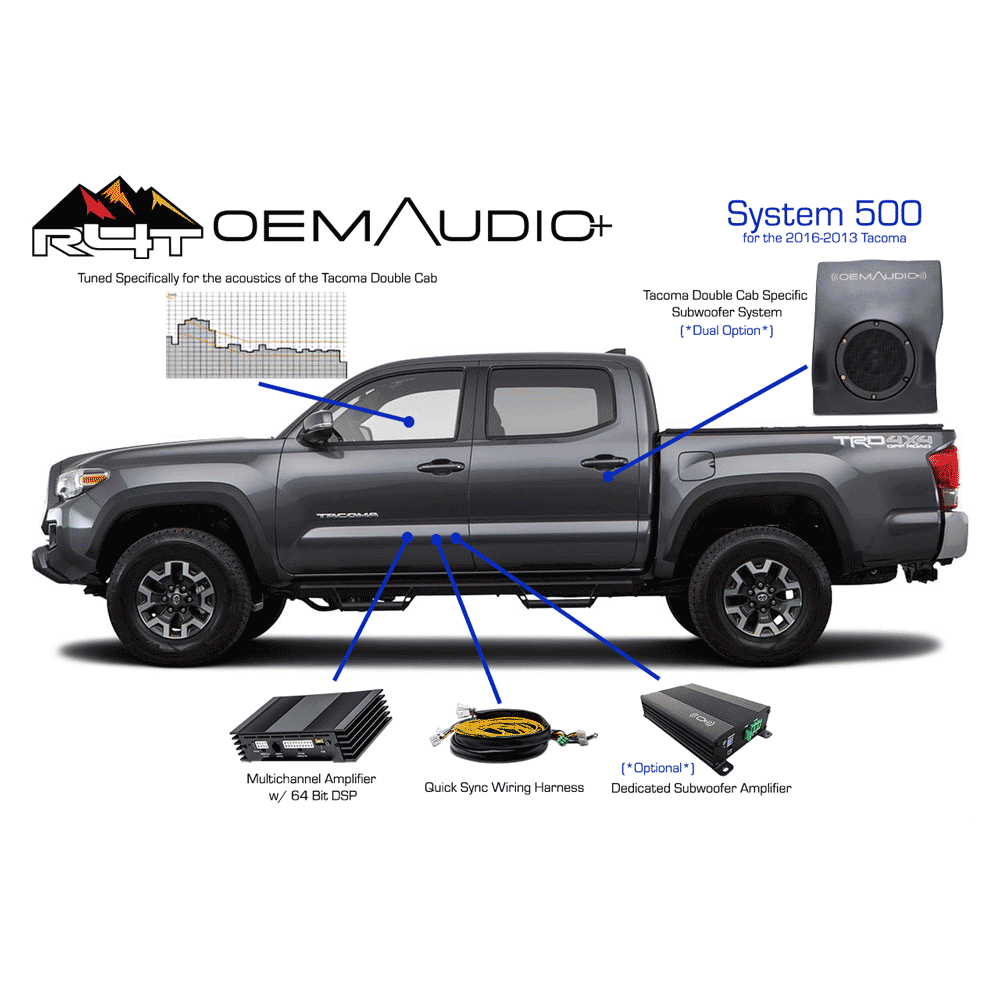 OEM Audio Plus - Toyota Tacoma Double Cab (2016-2023)