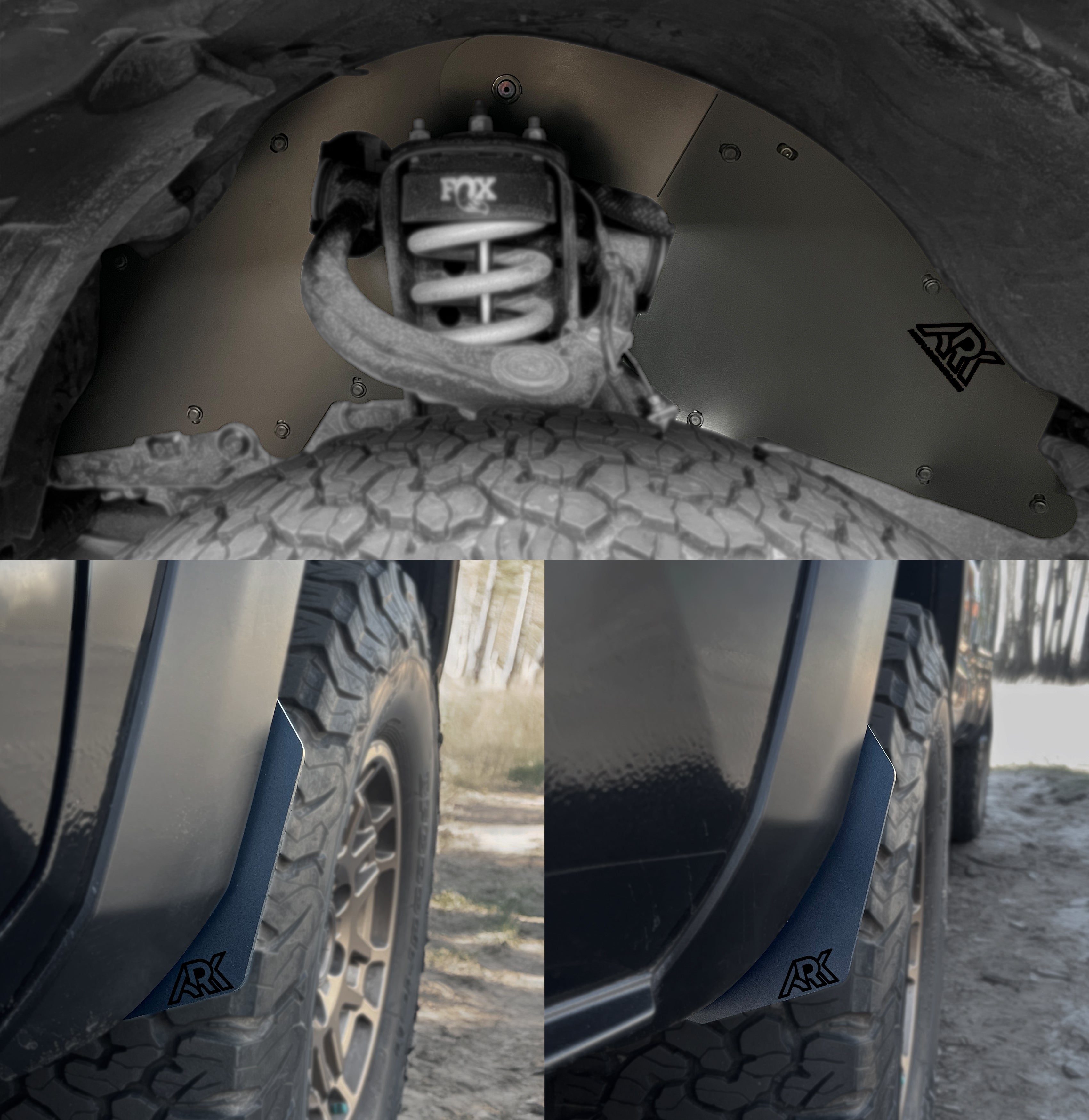 ARK - TriXpoly Splash Guards & Mudflap Micros - Toyota Tacoma (2016-2023)