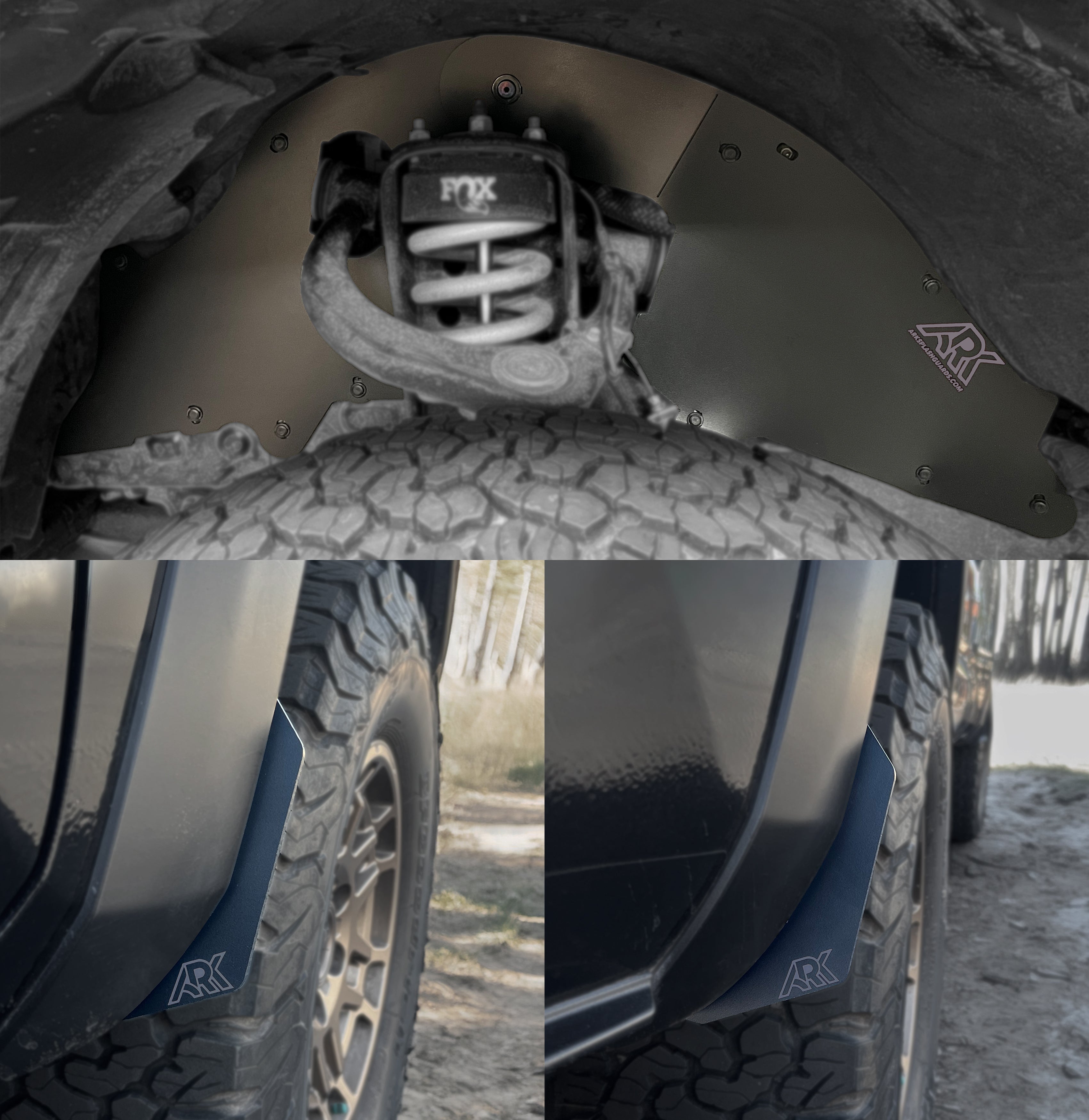 ARK - TriXpoly Splash Guards & Mudflap Micros - Toyota Tacoma (2016-2023)