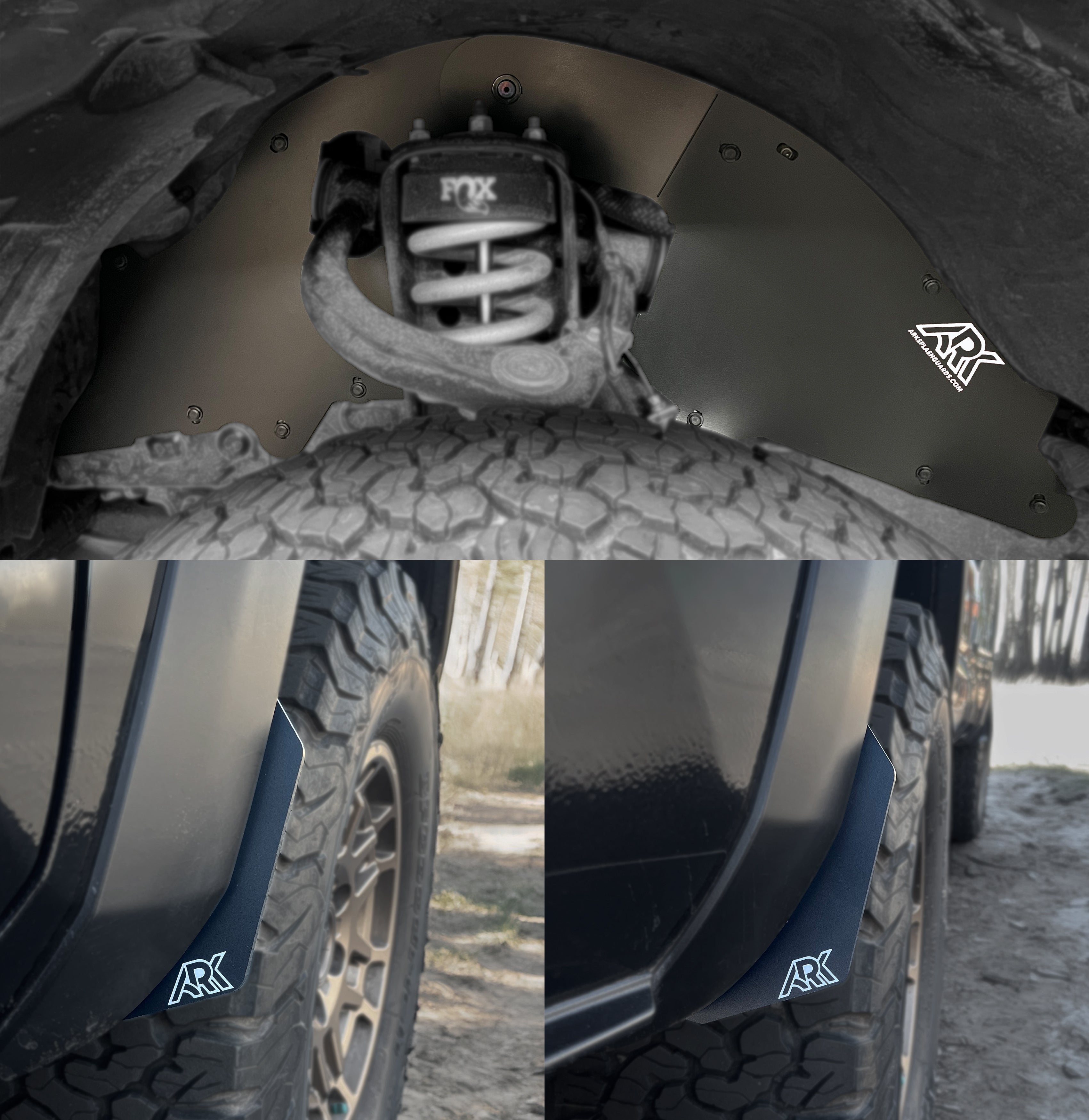 ARK - TriXpoly Splash Guards & Mudflap Micros - Toyota Tacoma (2016-2023)