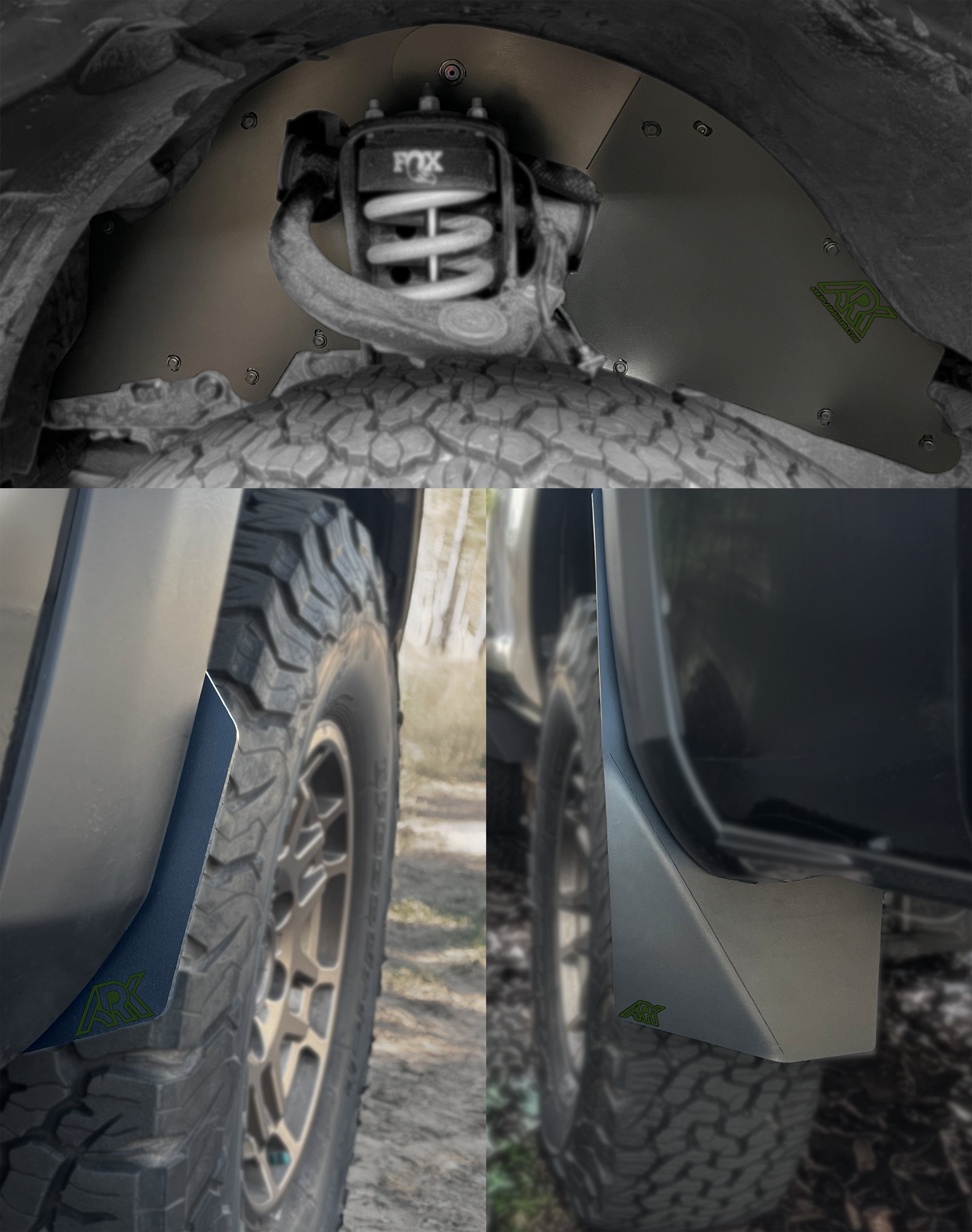 ARK - TriXpoly Splash Guards & Mudflap Micros - Toyota Tacoma (2016-2023)